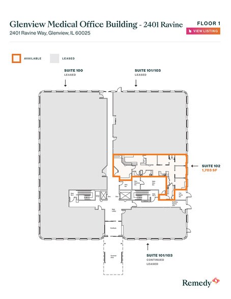 More Photos Of 2401 Ravine Way, Glenview Office For Lease