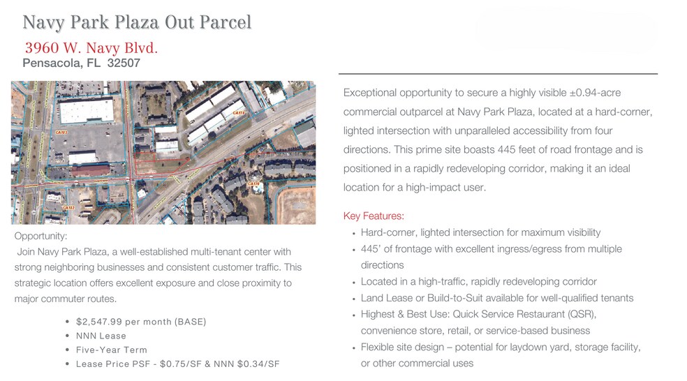 More Photos Of 3960 W Navy Blvd, Pensacola Land For Lease