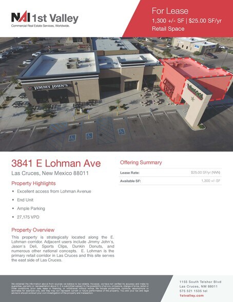 Primary Photo Of 3841 E Lohman Ave, Las Cruces Freestanding For Lease