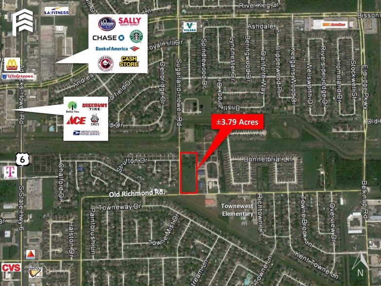 Primary Photo Of Old Richmond & Sugar Land Howell Rd, Houston Land For Lease
