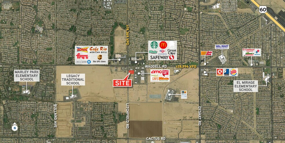 Primary Photo Of Sec Waddell Rd @ Litchfield RD, Surprise Land For Sale