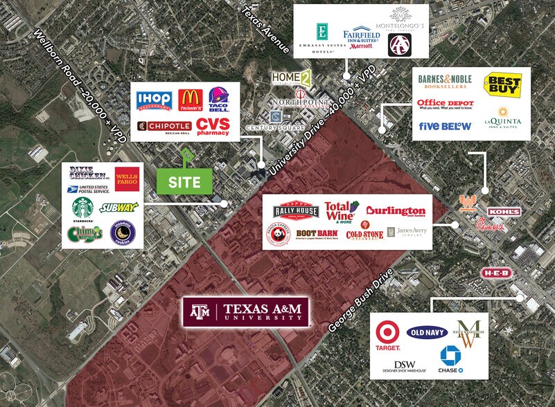 More Photos Of 4405 College Main St, Bryan Freestanding For Lease