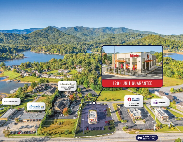 Primary Photo Of 387 S Main St, Hiawassee Fast Food For Sale