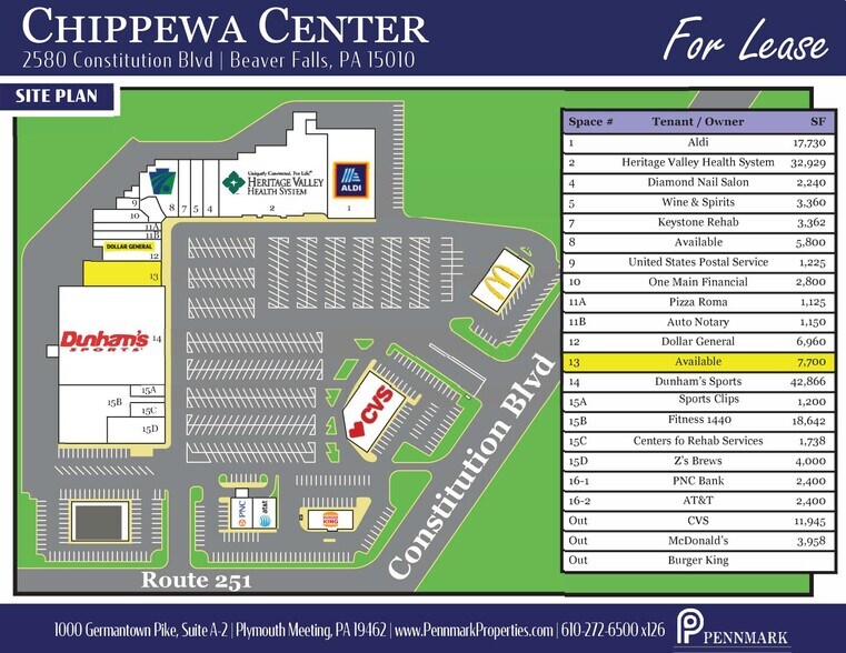 More Photos Of 2546-2586 Constitution Blvd, Beaver Falls Unknown For Lease