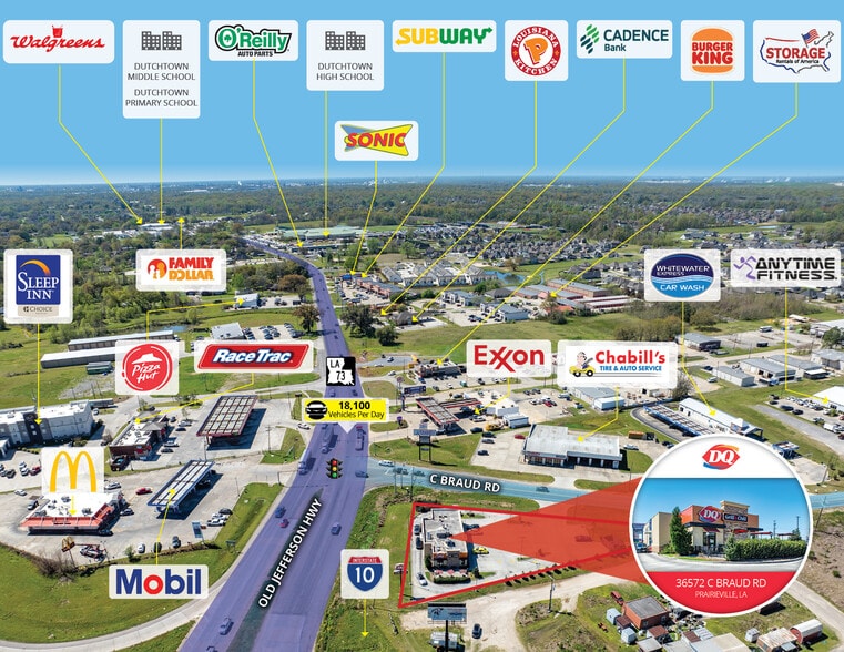 More Photos Of 36572 C Braud Rd, Prairieville Fast Food For Sale