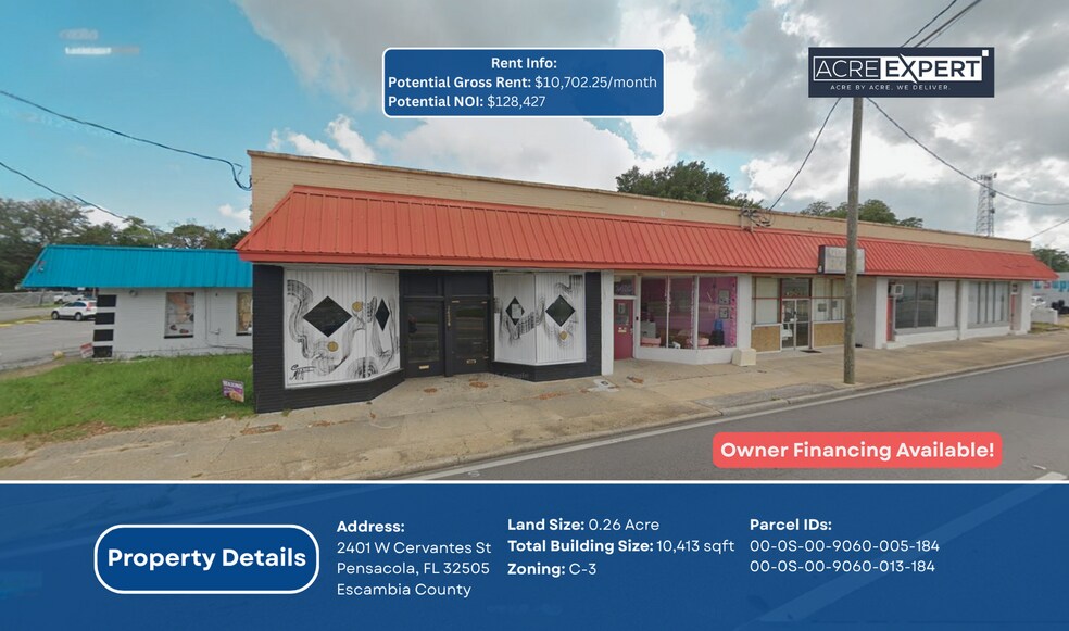 More Photos Of 2401 W Cervantes St, Pensacola General Retail For Sale
