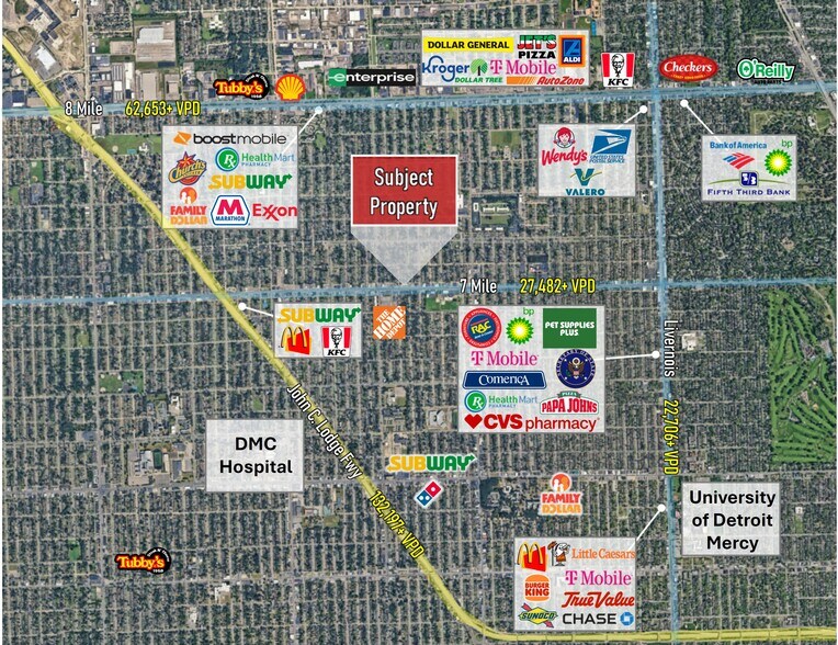 More Photos Of 10600-10636 W 7 Mile Rd, Detroit Storefront For Sale