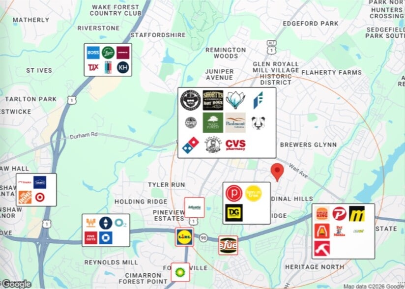 More Photos Of 236-238 S Allen Rd, Wake Forest General Retail For Sale