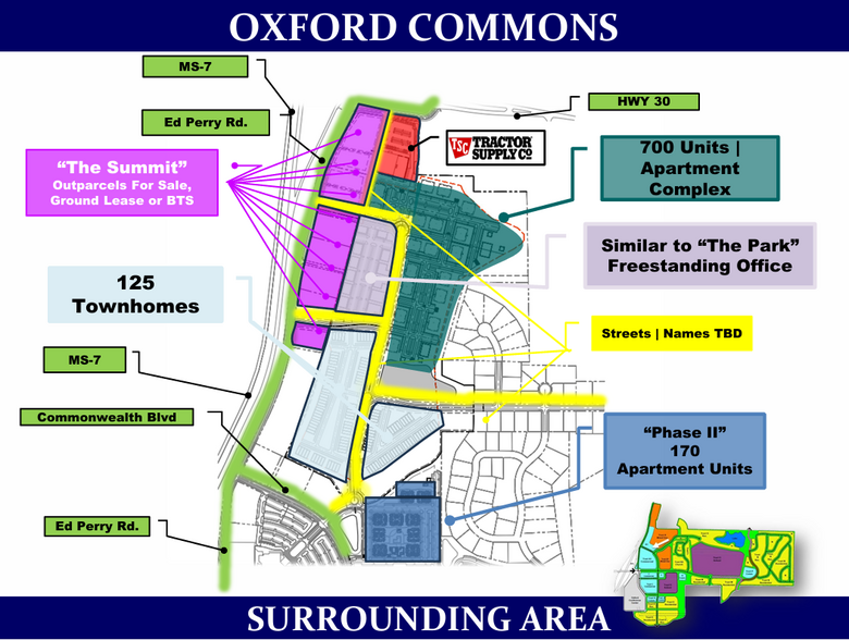 Primary Photo Of The Summit at Oxford Commons - Sisk Ave., Oxford Fast Food For Lease