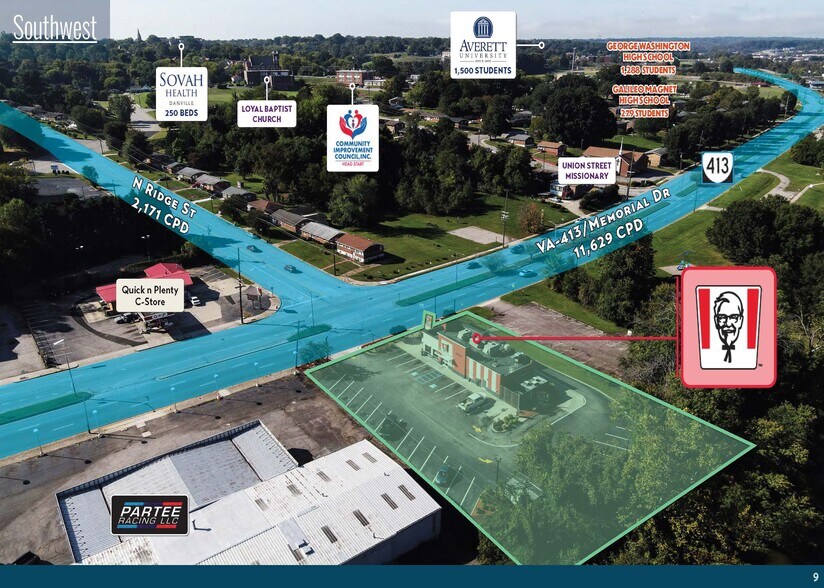 More Photos Of 604 Memorial Dr, Danville Fast Food For Sale