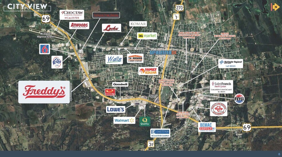 More Photos Of 1102 S George Nigh Expy, Mcalester General Retail For Sale