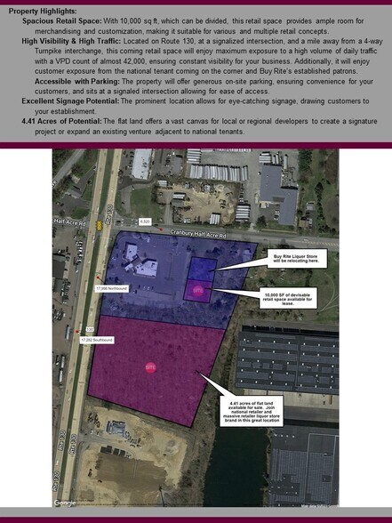 More Photos Of 2678 Route 130, Cranbury General Retail For Lease