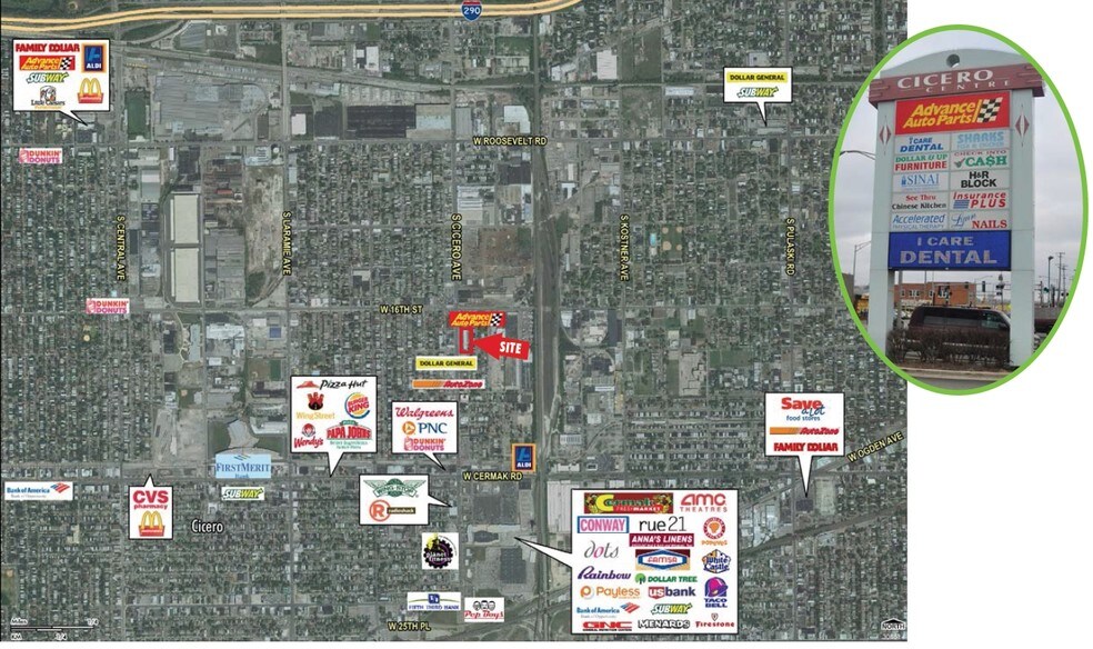 More Photos Of 1601-1747 S Cicero Ave, Cicero General Retail For Lease