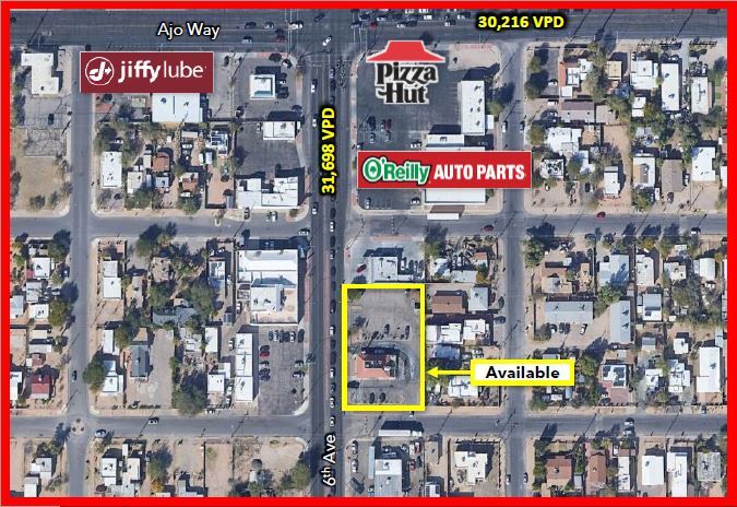 More Photos Of 3925 S 6th Ave, Tucson Fast Food For Lease