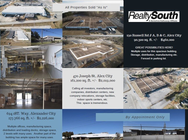 More Photos Of 470 Joseph St, Alexander City Warehouse For Lease