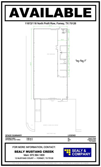 More Photos Of 11872 Profit Row, Forney Warehouse For Lease
