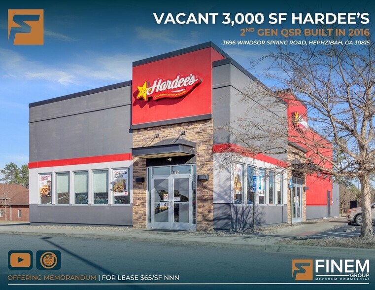 More Photos Of 3696 Windsor Spring Rd, Hephzibah Fast Food For Lease