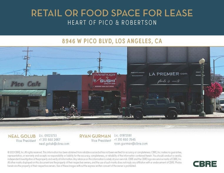 More Photos Of 8946-8948 W Pico Blvd, Los Angeles Storefront For Lease
