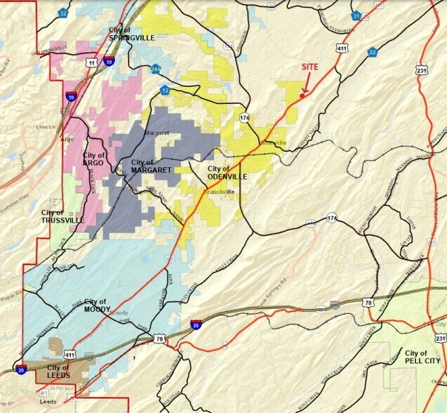 More Photos Of 0 Highway 411, Odenville Land For Sale