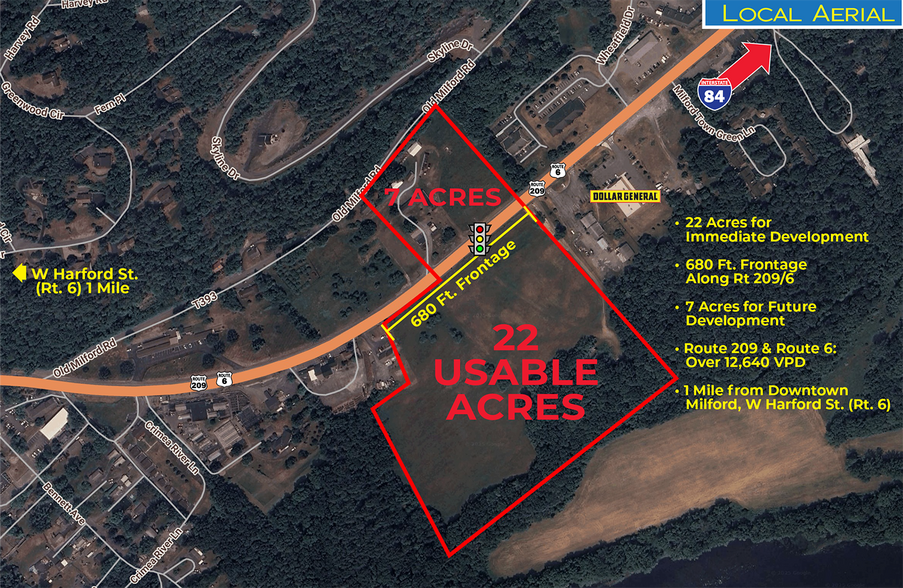Primary Photo Of Route 6 & 209, Milford Land For Lease