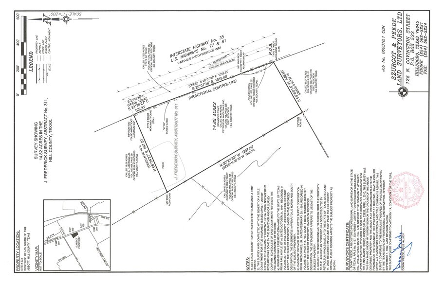 More Photos Of West Side of I-35 Feeder Road South of FM 1304, Abbott Land For Sale
