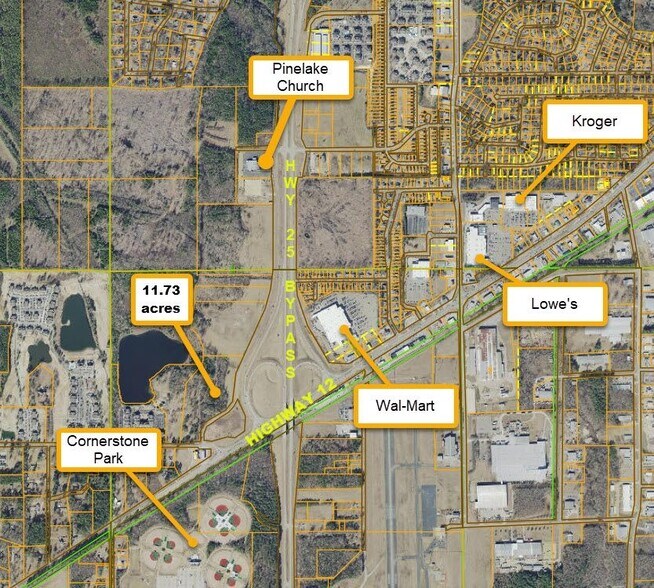 Primary Photo Of 11.73 acres W Side of Hwy 25 @ Carter Blvd, Starkville Land For Sale