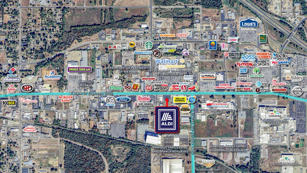 More Photos Of 2400 E Main St, Russellville Freestanding For Sale