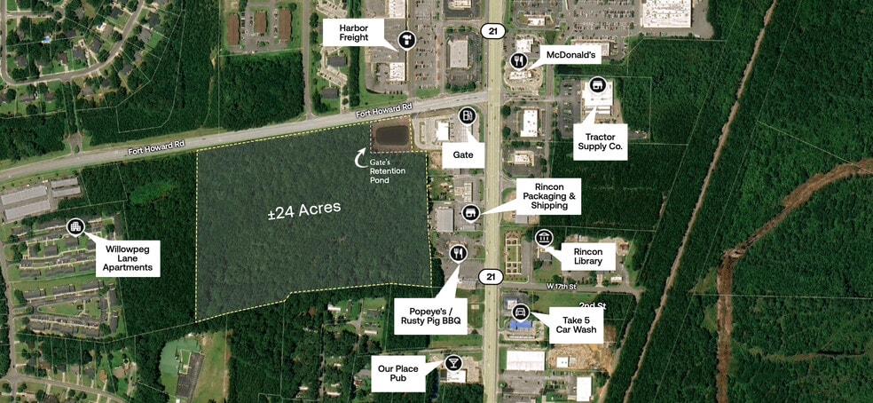 Primary Photo Of 000 Fort Howard Rd, Rincon Land For Sale