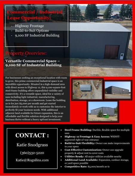 More Photos Of 4975 US Highway 12, Elma Industrial For Lease