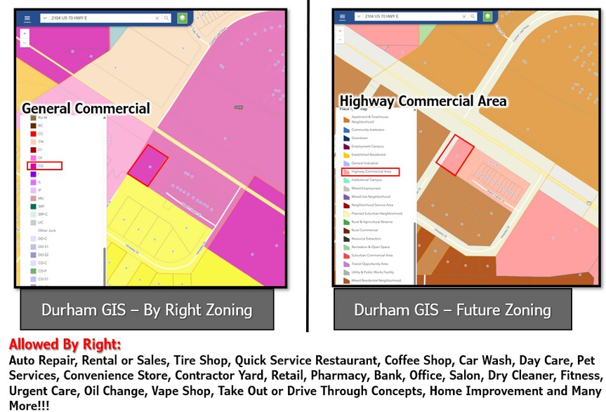 More Photos Of 2104 US 70 Hwy, Durham Land For Sale