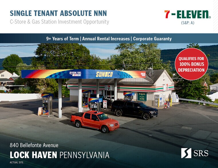 Primary Photo Of 840 Bellefonte Ave, Lock Haven Service Station For Sale