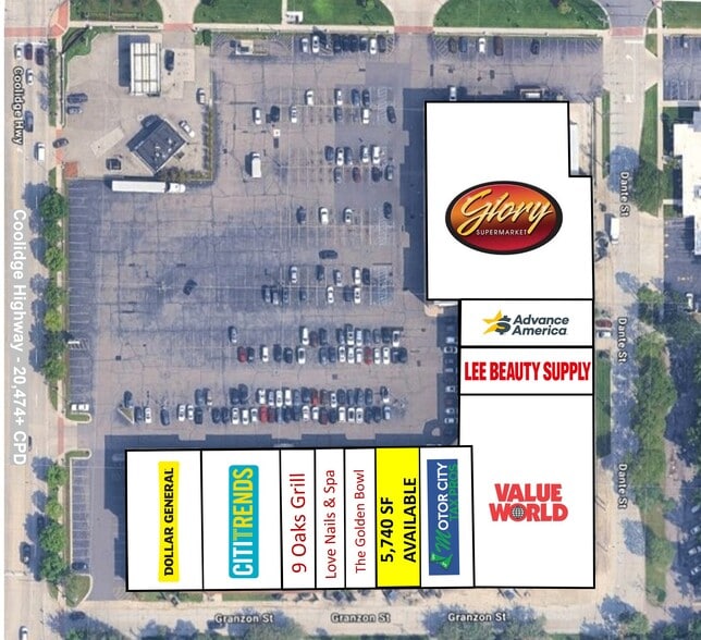 More Photos Of 22100-22150 Coolidge Hwy, Oak Park Storefront For Lease