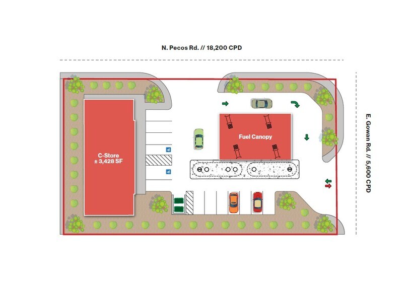 Primary Photo Of 3570-3590 N Pecos Rd, Las Vegas Land For Sale