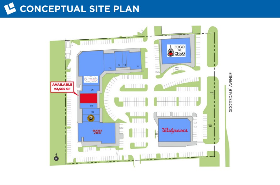 More Photos Of 6200-6208 N Scottsdale Rd, Scottsdale General Retail For Lease