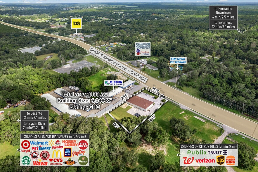 More Photos Of 1298 E Norvell Bryant Hwy, Hernando Freestanding For Sale