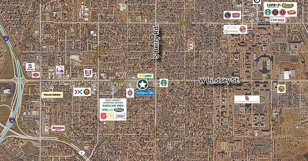 More Photos Of 1300 W Lindsey St, Norman Storefront For Lease