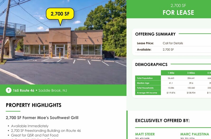 More Photos Of 165 US Highway 46 W, Saddle Brook Freestanding For Lease