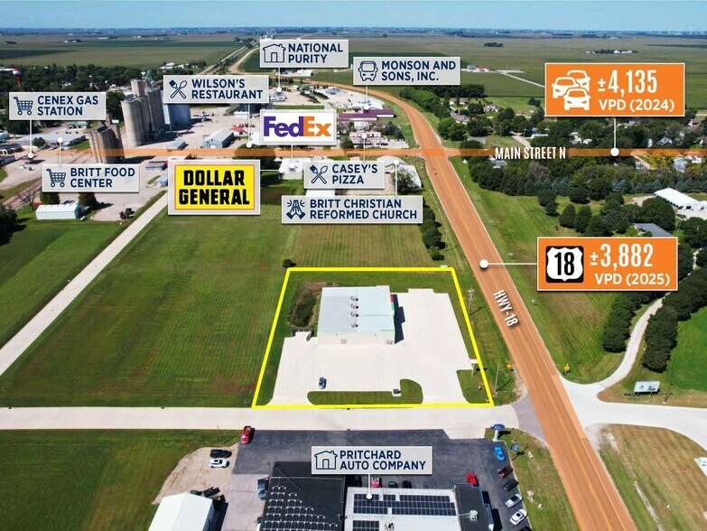 More Photos Of 970 Highway 18, Britt Freestanding For Sale