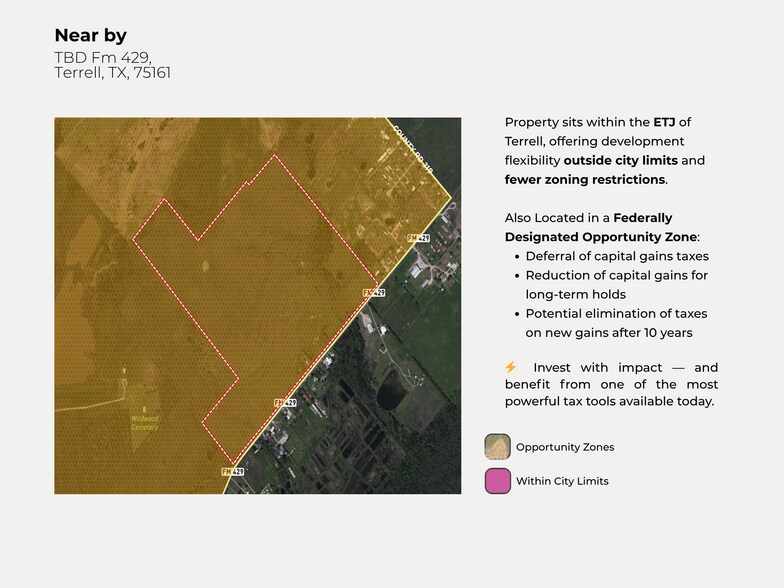 More Photos Of Fm Rd 429, Terrell Land For Sale