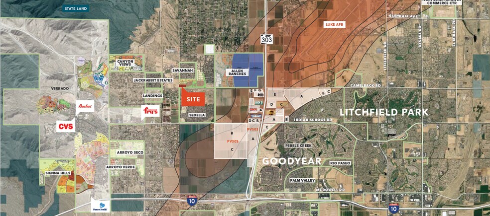 More Photos Of NEC Perryville Rd & Camelback Rd, Litchfield Park Land For Lease