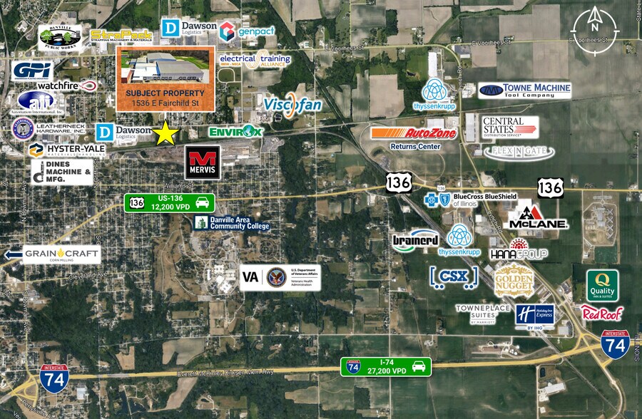 More Photos Of 1536 E Fairchild St, Danville Distribution For Sale