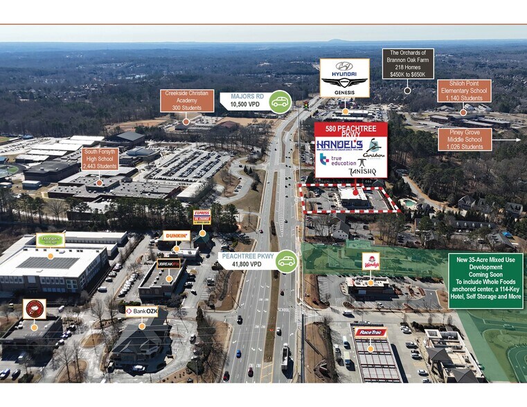 More Photos Of 580 Peachtree Pky, Cumming Storefront For Sale