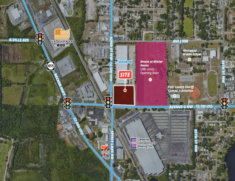Primary Photo Of 42nd St @ Avenue G NW, Winter Haven Land For Sale
