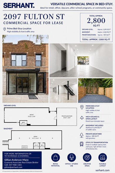 More Photos Of 2097 Fulton St, Brooklyn Storefront Retail Residential For Lease