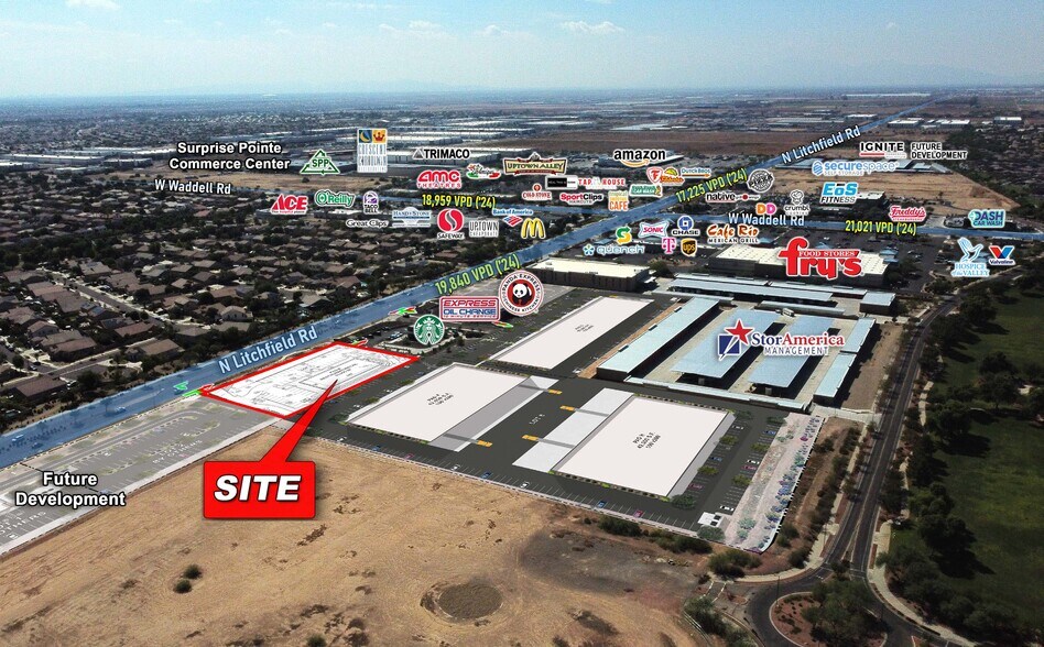 More Photos Of NWC Litchfield Rd & Waddell Rd, Surprise General Retail For Lease