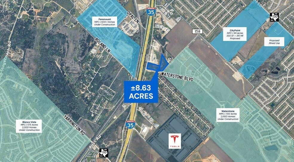 Primary Photo Of I35 & Waterstone Blvd, Kyle Land For Sale