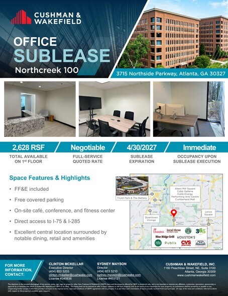 More Photos Of 3715 Northside Pky NW, Atlanta Unknown For Lease