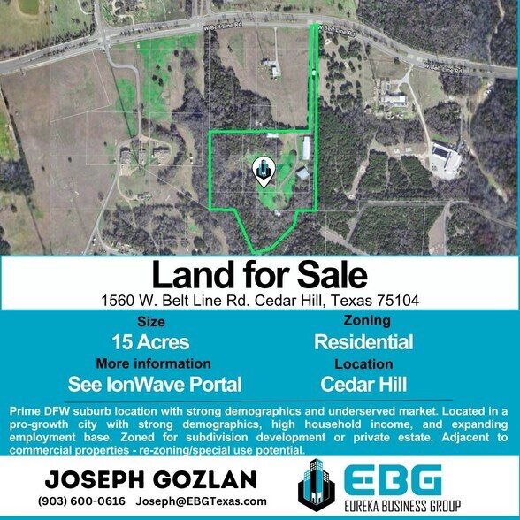 Primary Photo Of 1560 W Belt Line Rd, Cedar Hill Land For Sale