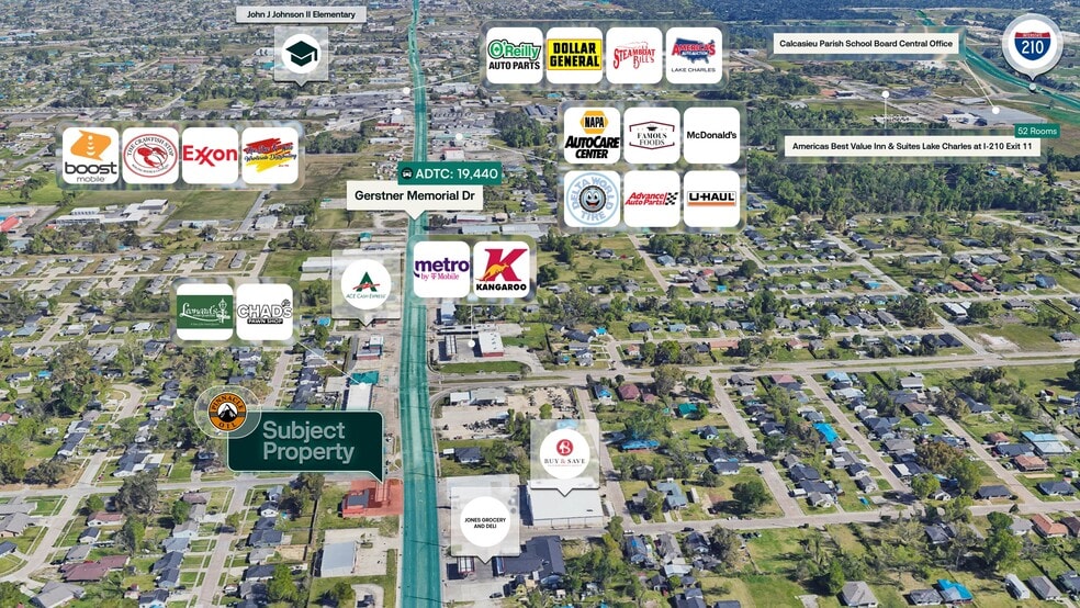More Photos Of 1830 Gerstner Memorial Dr, Lake Charles Service Station For Sale