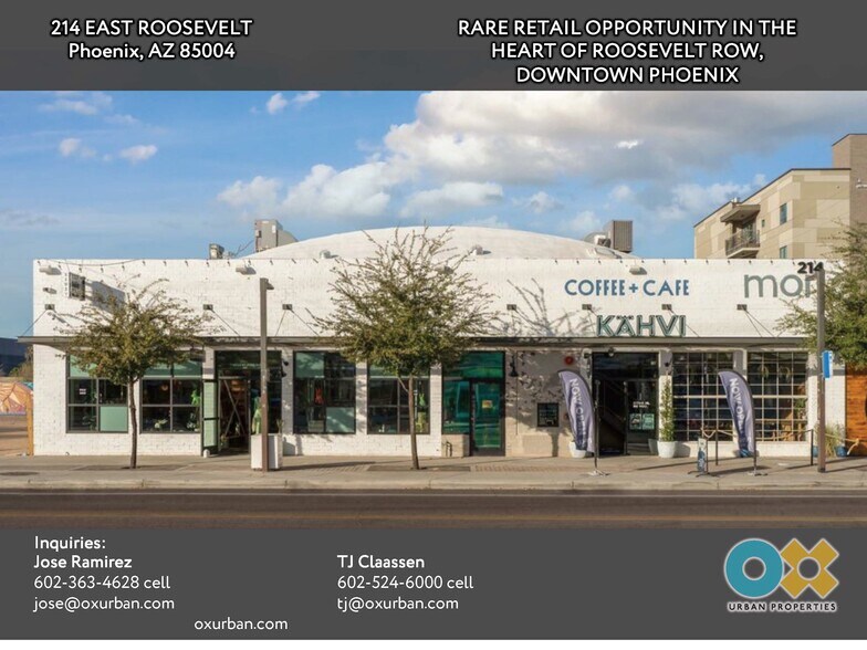 More Photos Of 214 E Roosevelt St, Phoenix Storefront Retail Office For Lease